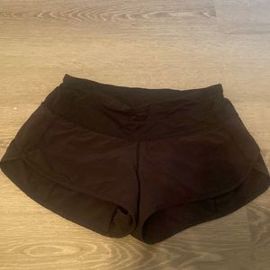 Lululemon black speed shorts